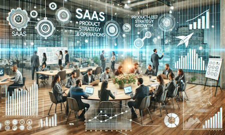 A high-tech Series A startup workspace with focus on operational efficiency